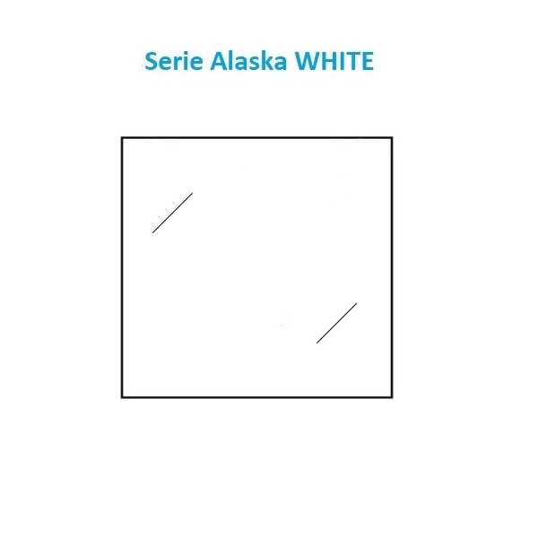 Alaska WHITE tarjeta 120x120x24 mm.